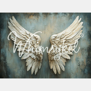 Angel Wings Furniture Decoupage - Whimsykel Designs Tissue Paper - Feather Wings