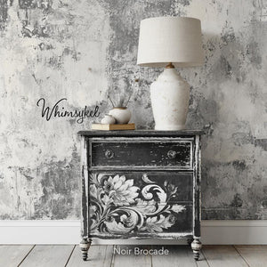 Noir Brocade & Noir Brocade REVERSED Furniture Decoupage - Whimsykel Designs Tissue Paper