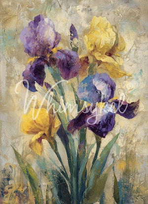 When Spring Fades Furniture Decoupage Paper - Whimsykel Designs - Floral Bouquet