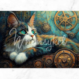 Tinker Cat Furniture Decoupage - Whimsykel Designs Tissue Paper