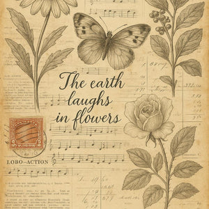 Botanical Illustration A1 Decoupage Paper - MINT by Michelle Furniture Decoupage