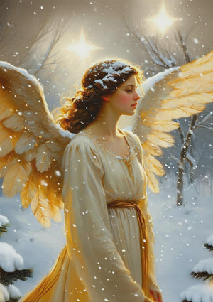 Christmas Angel Decoupage Paper - A1 Size MINT by Michelle Decoupage - Holiday DIY