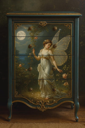 Moon Goddess Furniture Decoupage Paper - MINT by Michelle Large A1 Sheet