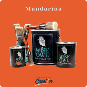Mandarina Chalk Synthesis Paint - Wise Owl Paint for Furniture - Matte Finish