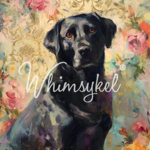 Black Lab Dog Furniture Decoupage Paper - Whimsykel Designs Tissue Sheet