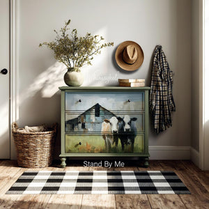 Stand by Me Farmhouse Furniture Decoupage - Whimsykel Designs Tissue Paper - Farmhouse Decor