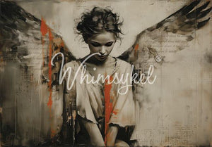 Unseen Wings Furniture Decoupage - Whimsykel Designs Tissue Paper