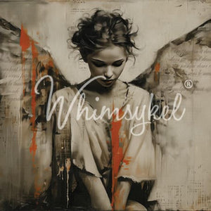 Unseen Wings Furniture Decoupage - Whimsykel Designs Tissue Paper