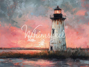 Cockspur Lighthouse Furniture Decoupage - Whimsykel Designs Tissue Paper