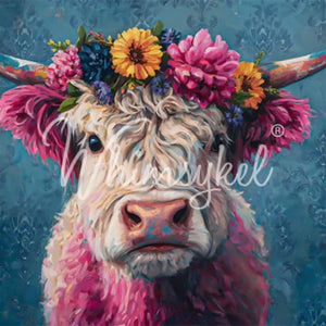 Magenta Moo Furniture Decoupage, Whimsykel Designs Tissue Paper - Highland Cow