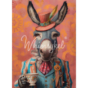 Time For Tea Furniture Decoupage - Whimsykel Designs Tissue Paper