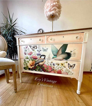 The Friendly Garden A1 Furniture Decoupage Paper - MINT by Michelle