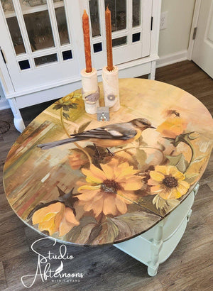 October Bluebird Furniture Decoupage Paper, Whimsykel Designs