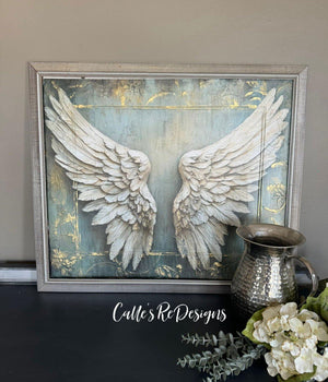 Angel Wings Furniture Decoupage - Whimsykel Designs Tissue Paper - Feather Wings
