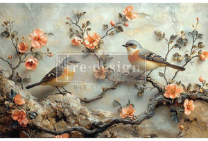 Amber Echoes Furniture Decoupage Paper - Redesign with Prima Fiber Tissue Sheet
