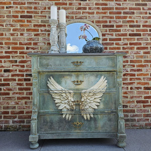 Angel Wings Furniture Decoupage - Whimsykel Designs Tissue Paper - Feather Wings
