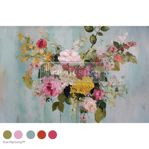 Impasto Infusion Furniture Decoupage Paper - Redesign with Prima Fiber Tissue Sheet