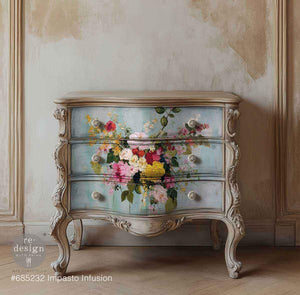 Impasto Infusion Furniture Decoupage Paper - Redesign with Prima Fiber Tissue Sheet