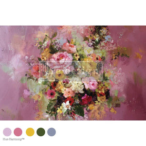 Magenta Mirage Furniture Decoupage Paper - Redesign with Prima Fiber Tissue Sheet