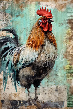 Hues & Feathers Furniture Decoupage - Whimsykel Designs Tissue Paper