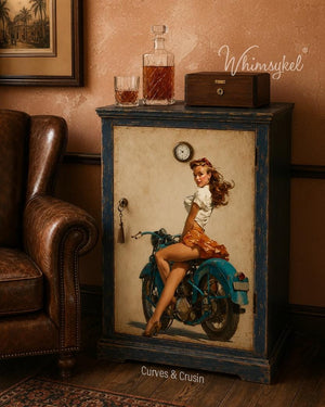 Curves & Cruisin Furniture Decoupage - Whimsykel Designs Tissue Paper