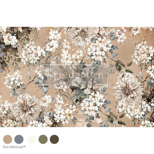 Nocturnal Herbarium Furniture Decoupage Paper - Redesign with Prima Fiber Tissue Sheet