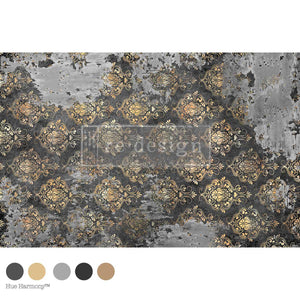 Obsidian Reliquary Furniture Decoupage Paper - Redesign with Prima Fiber Tissue Sheet