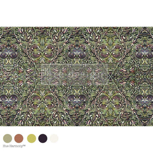 Moss-Bound Symmetry Furniture Decoupage Paper - Redesign with Prima Fiber Tissue Sheet