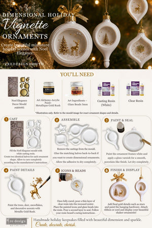 Pre-Order Noel Elegance Decor Mould | Redesign with Prima