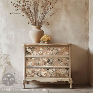 Nocturnal Herbarium Furniture Decoupage Paper - Redesign with Prima Fiber Tissue Sheet