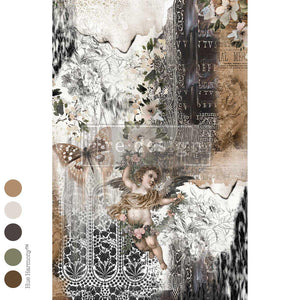 The Chrysalis Canon Furniture Decoupage Paper - Redesign with Prima Fiber Tissue Sheet