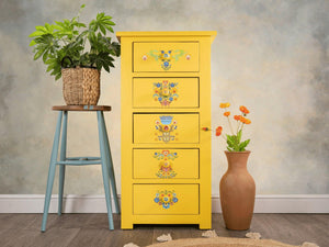 Floral Polish Small Transfer | Floral Furniture Transfer