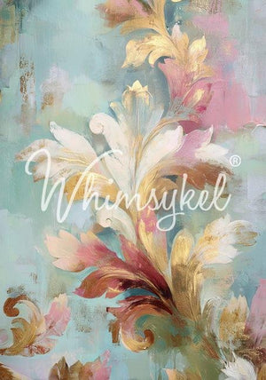 Acanthus Fresco Furniture Decoupage - Whimsykel Designs Tissue Paper
