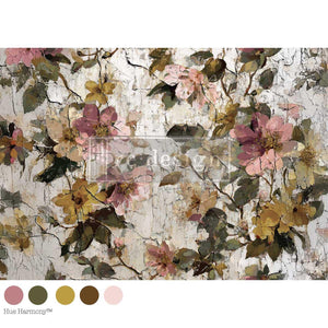 The Weathered Atrium Decoupage Paper - Redesign with Prima A1 Fiber Sheet