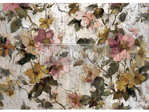 The Weathered Atrium Decoupage Paper - Redesign with Prima A1 Fiber Sheet
