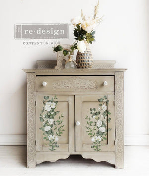 Trellis Flowers Furniture Transfer | Redesign with Prima Floral Decal