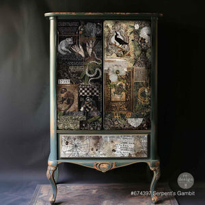 Serpent's Gambit Decoupage Paper - Redesign with Prima A1 Fiber Sheet