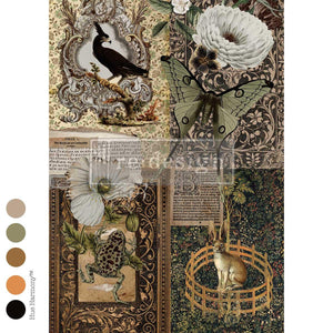 Secret Conservatory Decoupage Paper - Redesign with Prima A1 Fiber Sheet
