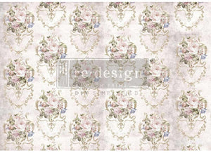 Victorian Tea Room Decoupage Paper - Redesign with Prima A1 Fiber Sheet