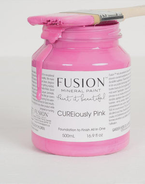 CUREiously Pink Fusion Mineral Paint - Matte Furniture & Cabinet Paint - Pint Size
