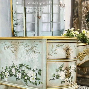 Trellis Flowers Furniture Transfer | Redesign with Prima Floral Decal