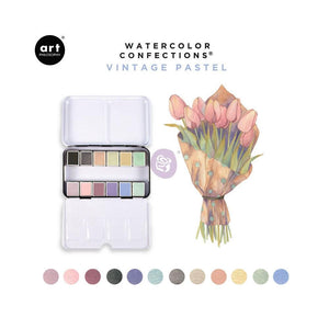 Vintage Pastel Watercolor Confections - Prima Marketing Watercolor Paint Set