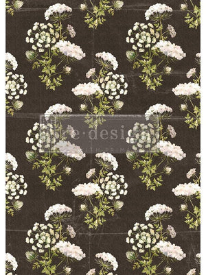 Midnight Hemlock Decoupage Paper - Redesign with Prima A3 Fiber Sheet