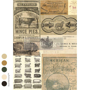 The Homestead Ledger Decoupage Paper - Redesign with Prima A3 Fiber Sheet