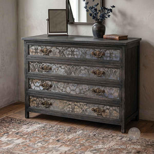 Oxidized Garden Decoupage Paper - Redesign with Prima Floral A1 Fiber Sheet