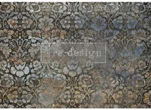 Oxidized Garden Decoupage Paper - Redesign with Prima Floral A1 Fiber Sheet