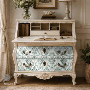 Chateau Romance Decoupage Paper - Redesign with Prima Floral A1 Fiber Sheet