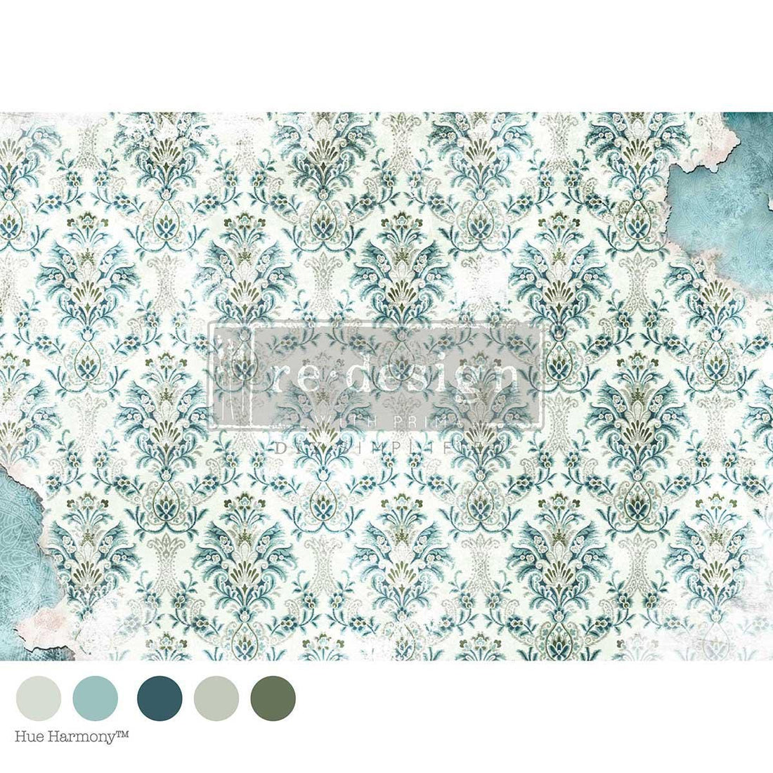 Chateau Romance Decoupage Paper - Redesign with Prima Floral A1 Fiber Sheet