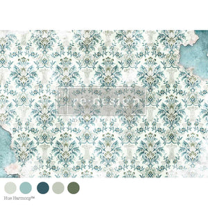 Chateau Romance Decoupage Paper - Redesign with Prima Floral A1 Fiber Sheet