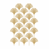 Interlinked Fans gold decorative transfer pattern